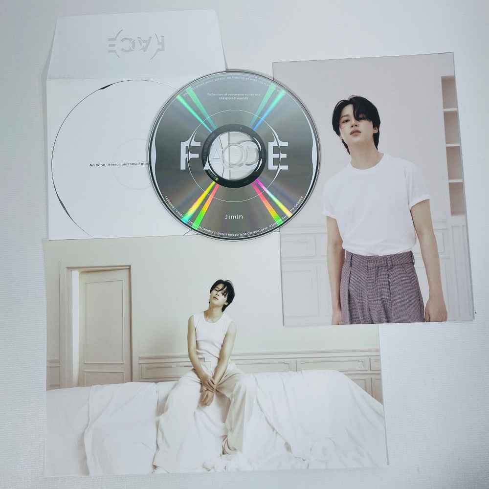 BTS Jimin Face Postcards & CD  NO ALBUM